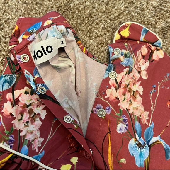 MACY’S baby girl floral print dress 6-12 Months - Picture 7 of 10